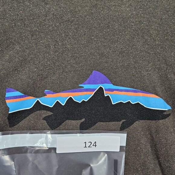 Patagonia Responsibili-Tee Sweatshirt Mens Size S Gray Logo T-Shirt Long Sleeve - Picture 10 of 10